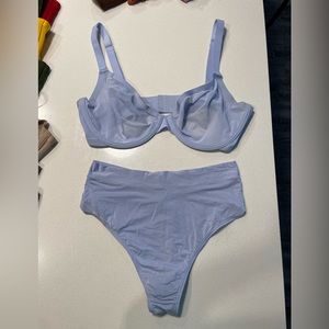 Cuup The Plunge Bra 34E Sky